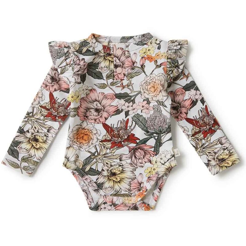 Snuggle Hunny Kids - Long Sleeve Australiana Bodysuit