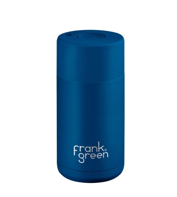 Frank Green Button Lid 12oz/355ml  Deep Ocean Original Reusable Cup
