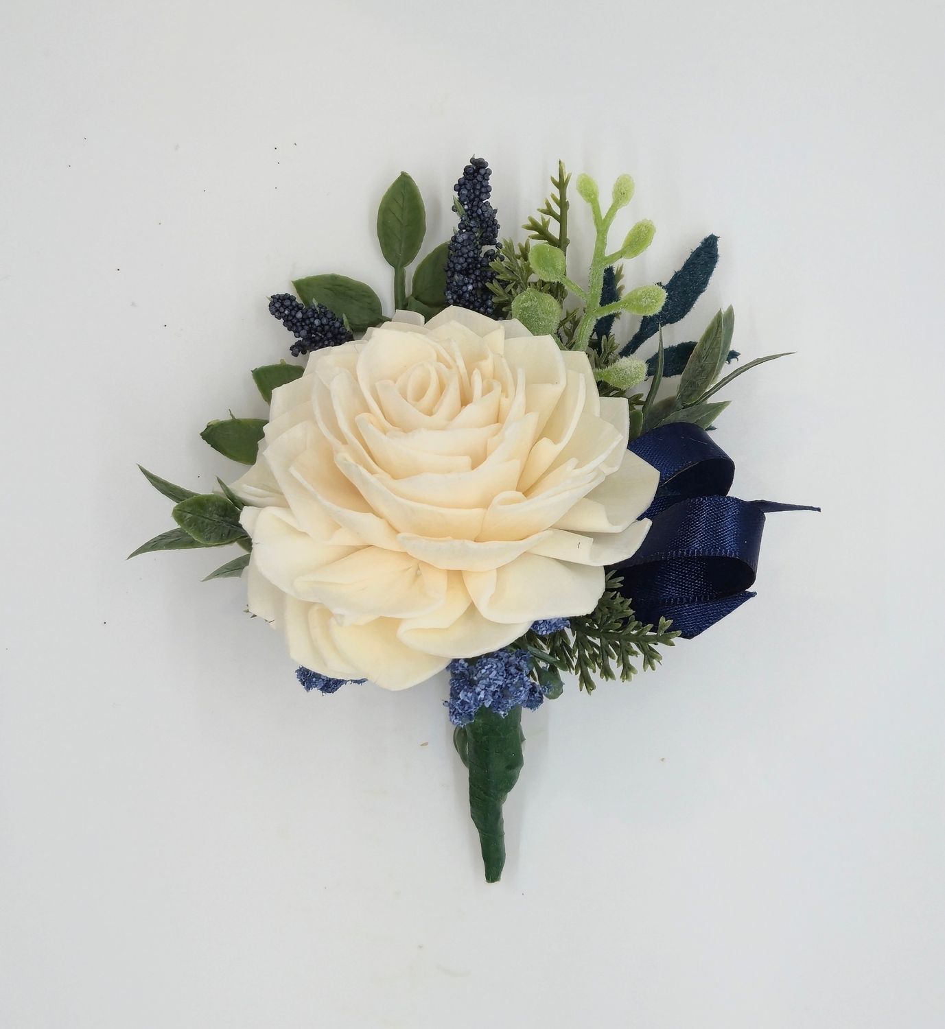 Nicely Navy Boutonniere