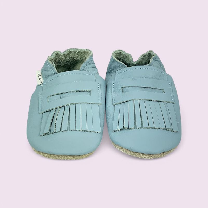 Lauflernschuhe Baby - Mokassins / Hellblau - 22/23 Lauflernschuhe Baby