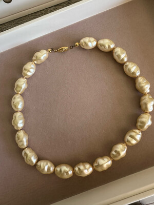 Vintage pearl necklace, France, 1970s