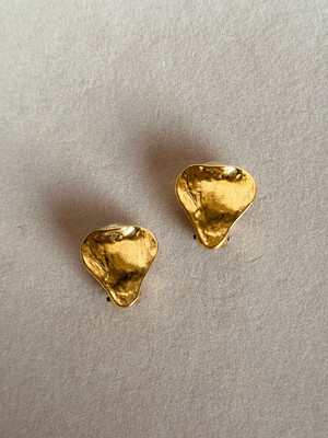 Vintage YVES SAINT LAURENT triangle earrings, 1980s