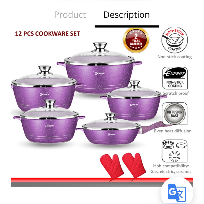 Dessini 5 In 1 Non-stick Cookware We 