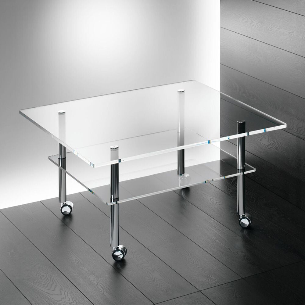 Salontisch mit Rollen