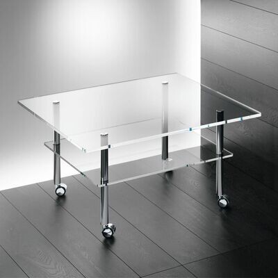 Salontisch mit Rollen