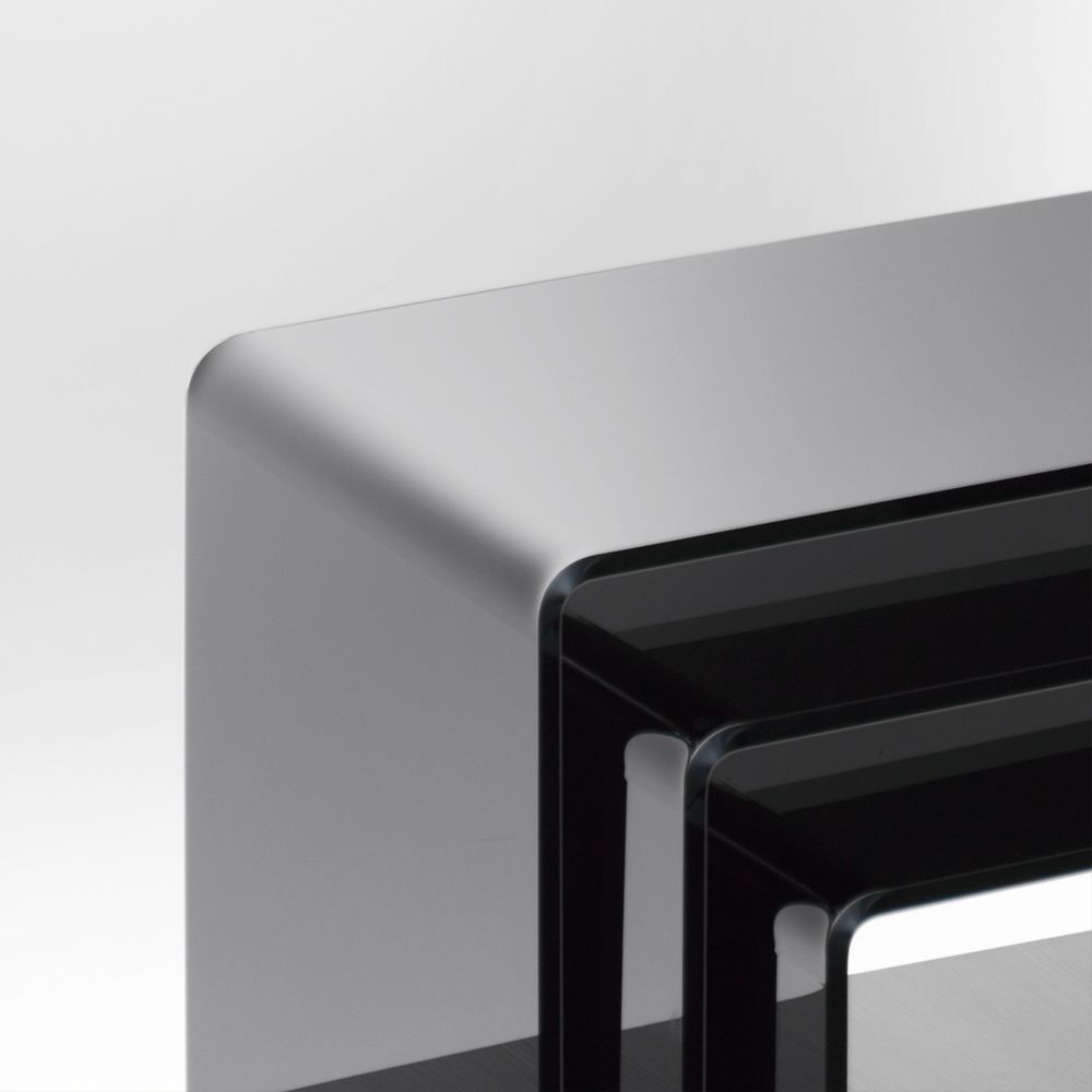 ​3-Satztisch High Gloss schwarz