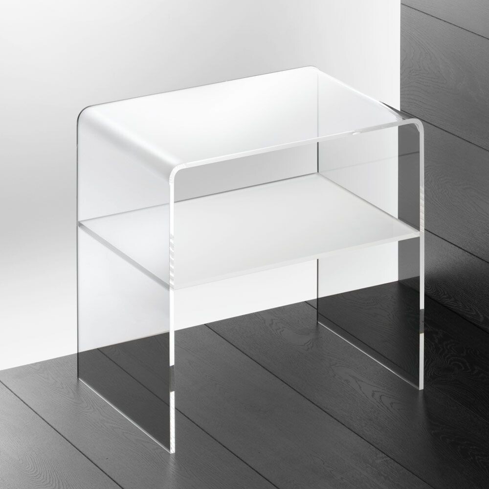 Beistelltisch satinierter Zwischenboden