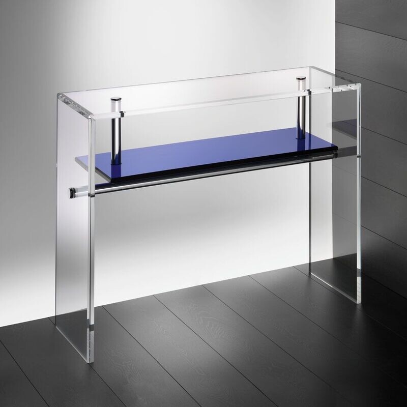 Konsole blauer Zwischenboden