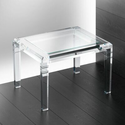 Salontisch mit Glasplatte