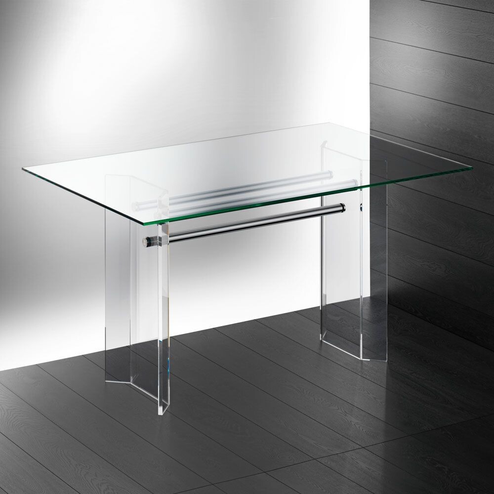 Schreibtisch mit Metallstange