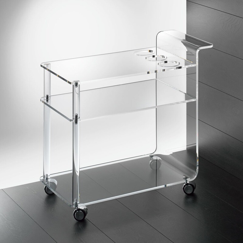 Servierwagen mit Rundstäben