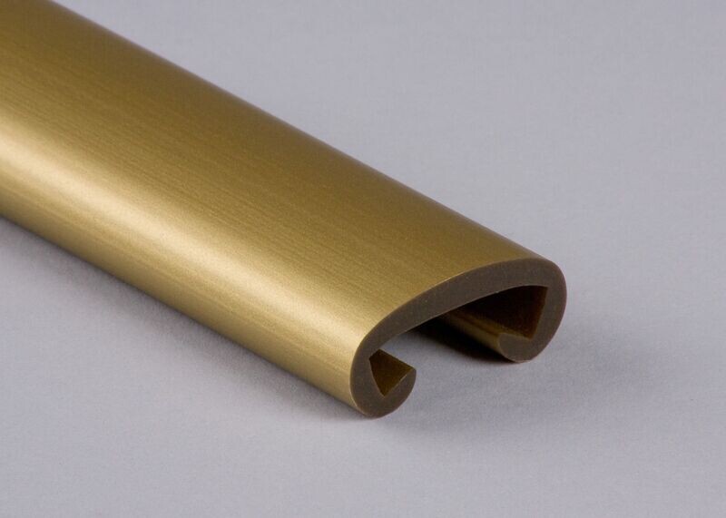 Kunststoffhandlauf für 35 x 8mm, gold