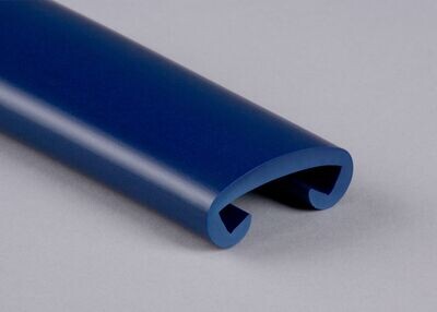 Kunststoffhandlauf für 40 x 8mm, saphirblau