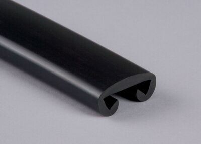 Kunststoffhandlauf für 30 x 8mm, schwarz