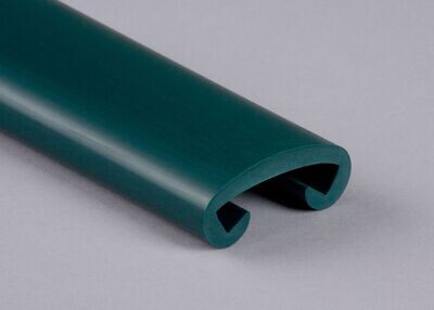 Kunststoffhandlauf für 40 x 8mm, blaugrün