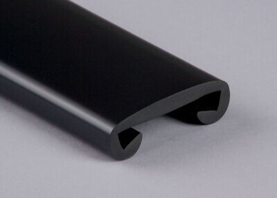 Kunststoffhandlauf für 50 x 8mm, schwarz