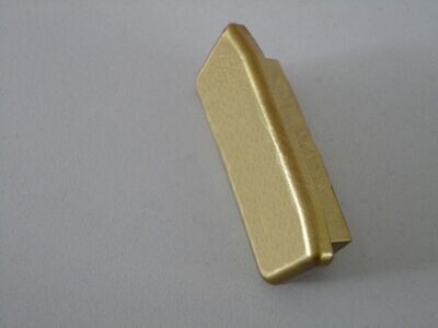 Endkappe für Kunststoffhandlauf für 40 x 8mm, gold, VE: 10 Stück