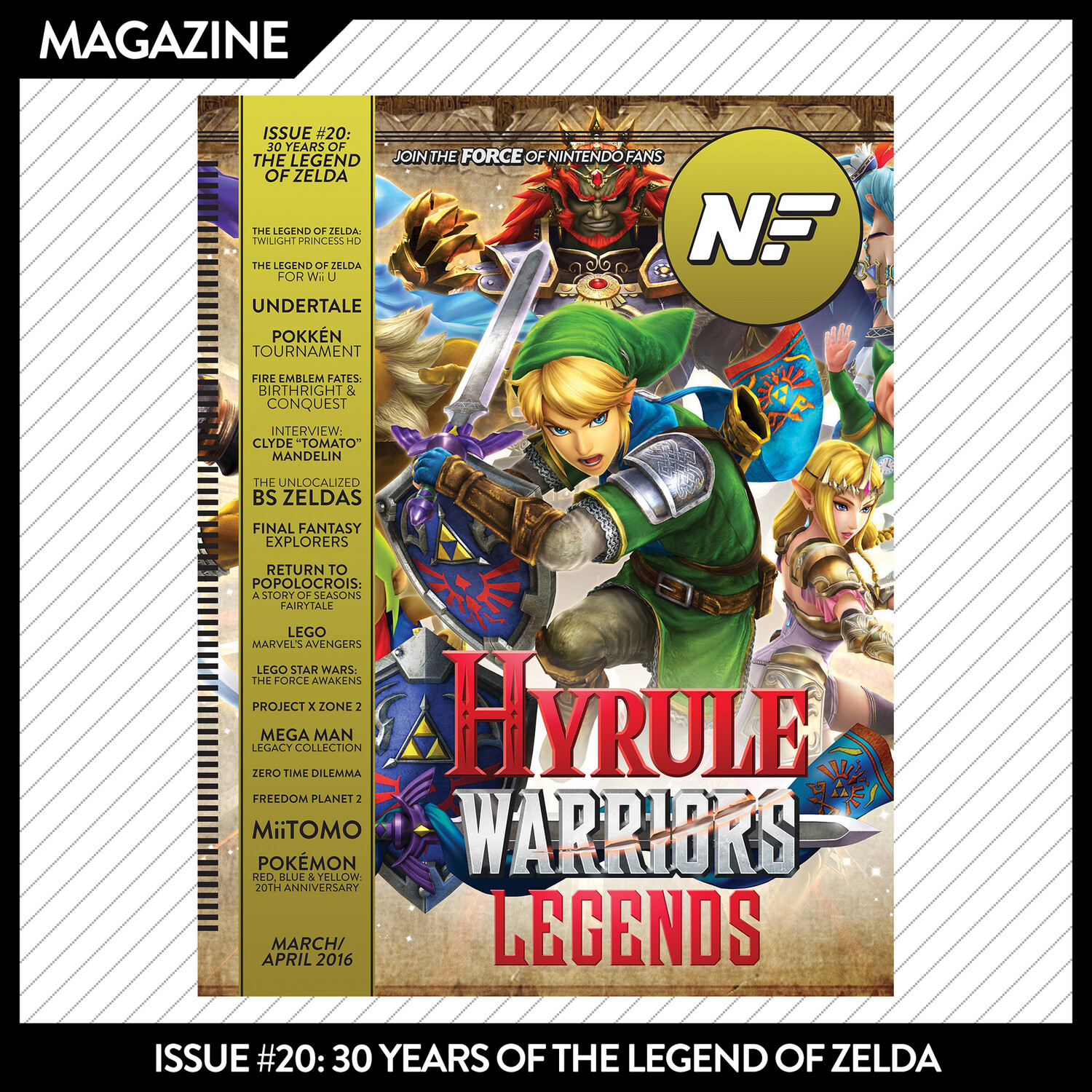 Issue #20: 30 Years of The Legend of Zelda – March/April 2016