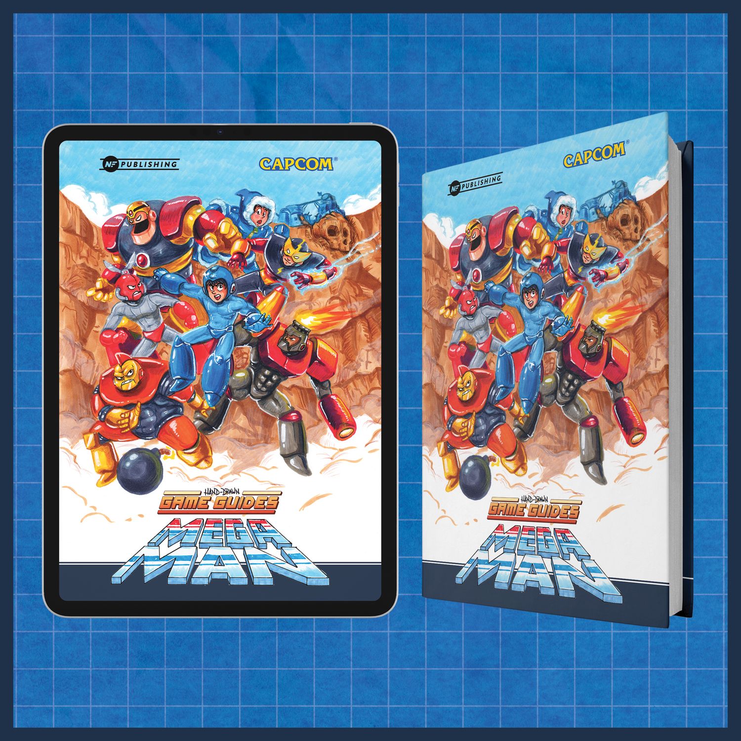 Hand-Drawn Game Guides: Mega Man - Hardcover + Digital Combo