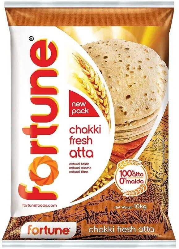Fortune Chakki Fresh Atta, 10 kg