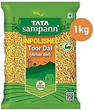 Tata Sampann Unpolished Toor Dal/ Arhar Dal, 1kg