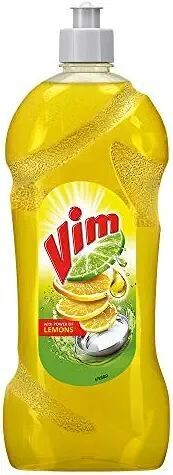 Vim Dishwash Liquid Gel Lemon, With Lemon Fragrance, Leaves No Residue, Grease Cleaner For All Utensils, 750 ml Bottle