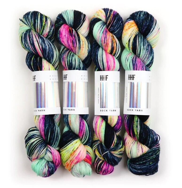 Laine HHF Hedgehog Fibres - Laines teintes à la main Luxe "ORION"