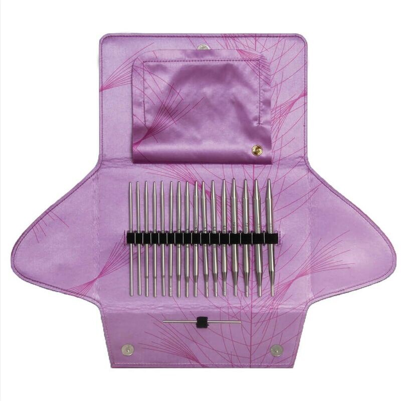 Addi Click Lace Long Tips kit rose aiguilles interchangeables de 3.5 - 8mm