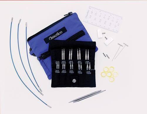 Kit aiguilles à tricoter Interchangeables CHIAOGOO TWIST RED LACE SHORTIES SMALL 3,5-8mm
