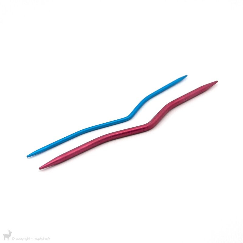 Lot de 2 aiguilles à torsades Knitpro - 2.5 mm et 4 mm
