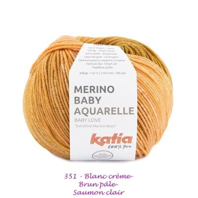 Laine Merino Baby Aquarelle laine SW - aig. 3-3,5 mm - 100% Merino Extrafine