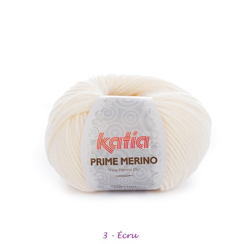 Laine PRIME MERINO - 100% Merino laine  Fine SW - aig.; 3,5-4 mm