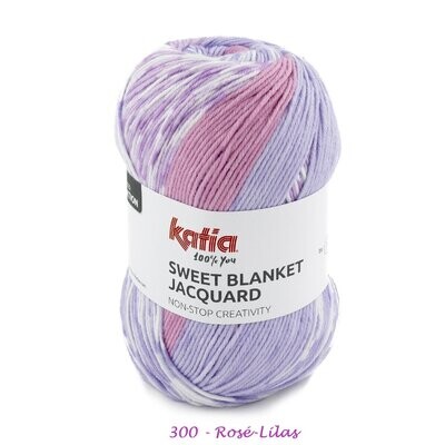 Sweet Blanket Jacquard - 1 pelote, 1 couverture bébé en Jacquard - aig. 3,5-4 - 50% Acrylique - 50% Polyamide