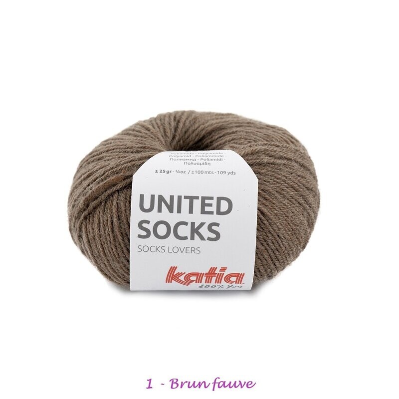 Laine United Socks - 75% Laine Superwash - 25% Polyamide -AIG 2,5 ou 3 mm - 25g