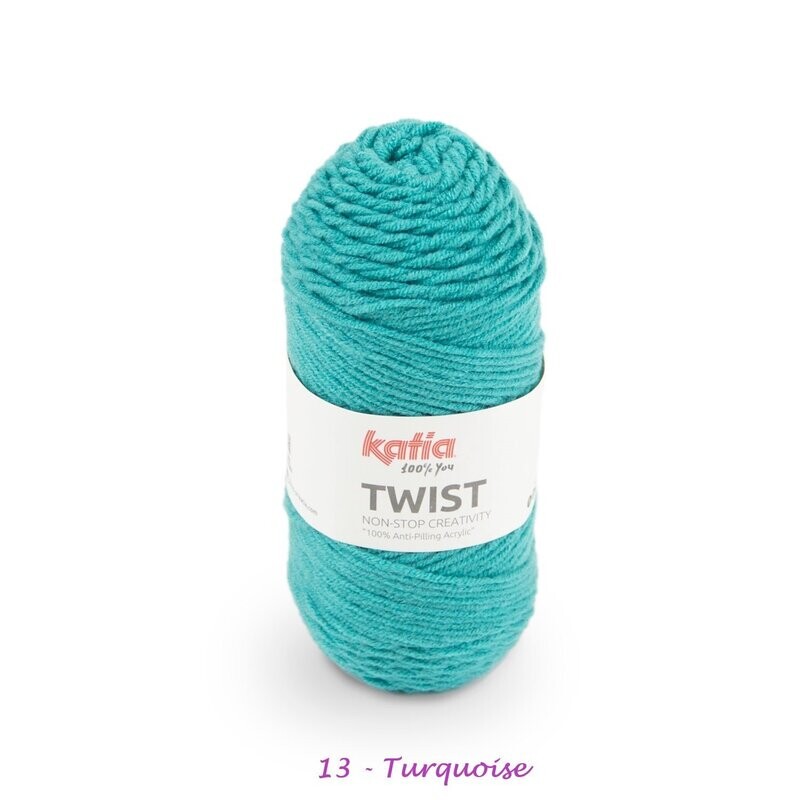 Twist fil 100% Acrylique - anti-Boulochage - aig. 4/4,5 mm