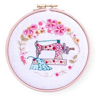Kit "ma machine à coudre rose" - Collection Marie Suarez -
