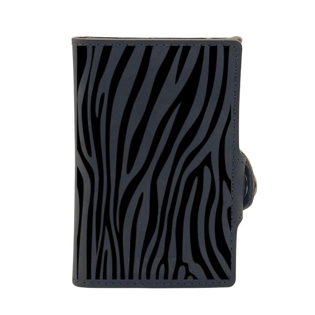 Portafoglio • Moero • Animal Zebra Black • Protezione RFID per carte Contactless • in Vera Pelle • Contiene fino a 13 Carte