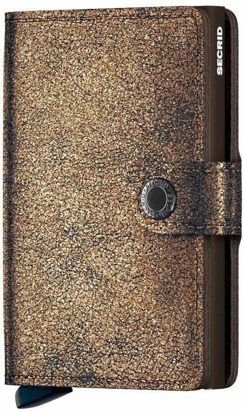 Secrid Miniwallet Glamour Bronze Porta Carte di Credito Portafoglio RFID Pelle 6,5 cm