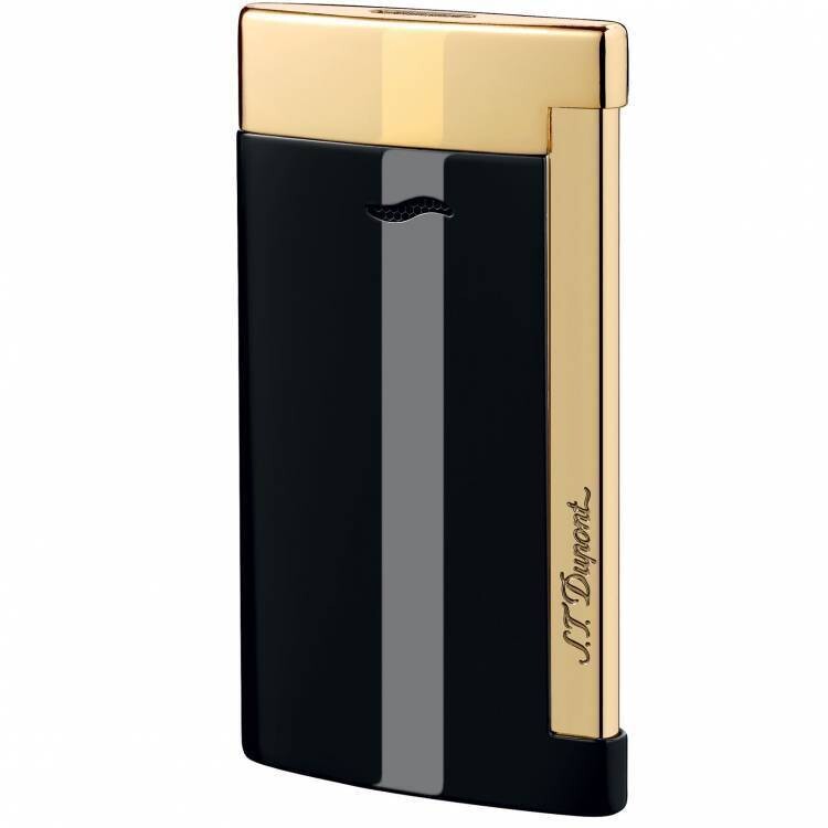 S.T. Dupont Accendino Slim 7 Nero Finitura Dorata 027708
