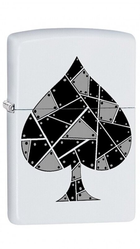 Zippo Accendino Ace of Spade White
