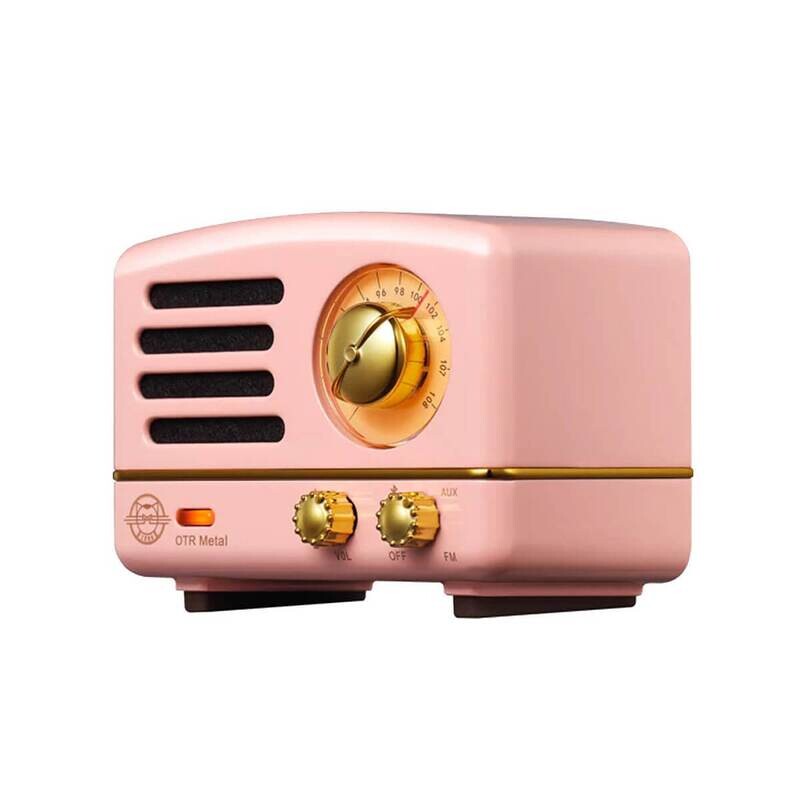 Muzen Audio • Mini Altoparlante • OTR Metal • Rosa Pink • Radio FM Bluetooth Speaker