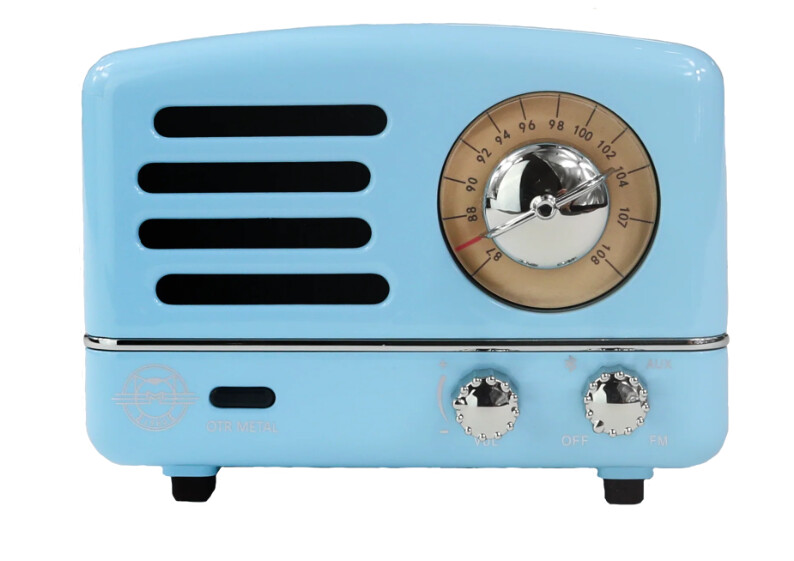 Muzen Audio • Mini Altoparlante • OTR Metal • Baby Blue • Radio FM Bluetooth Speaker