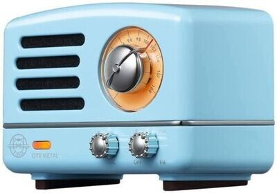Muzen Audio • Mini Altoparlante • OTR Metal • Baby Blue • Radio FM Bluetooth Speaker