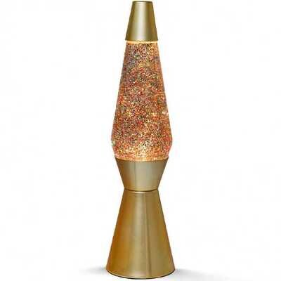 iTotal Lamp Lampada Lava Glitter Oro