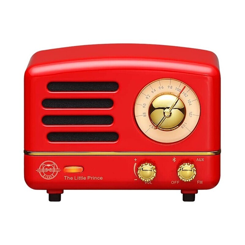Muzen Audio • Mini Altoparlante • OTR Metal • Rosso • Radio FM Bluetooth Speaker