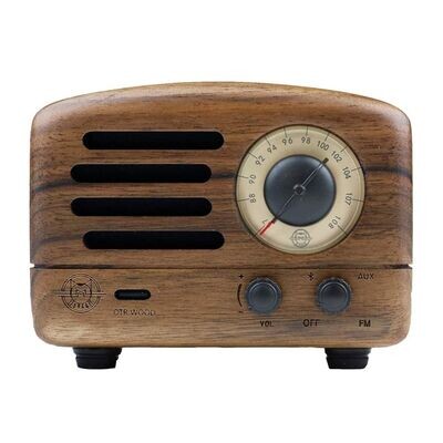 Muzen Audio • Mini Altoparlante • OTR Wood • Wallnut • Radio FM Bluetooth Speaker