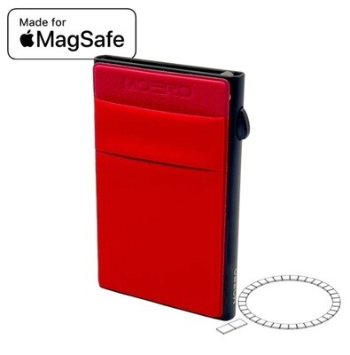 Portafoglio • Moero • Mag 2 Rosso • Protezione RFID per carte Contactless • Contiene fino a 6 Carte