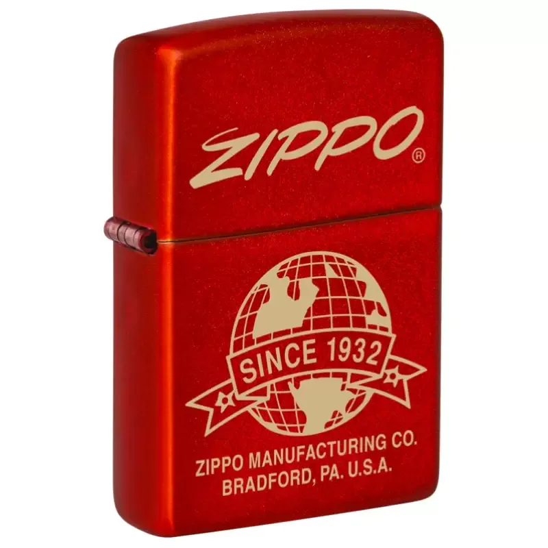 Zippo Accendino Globe Design Rosso 48150