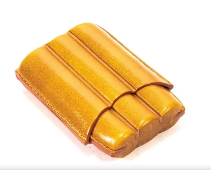 Lubinski Astuccio in Cuoio Giallo M 50833