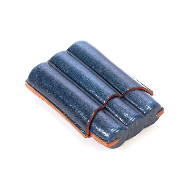 Lubinski Astuccio in Cuoio Blu M 50833
